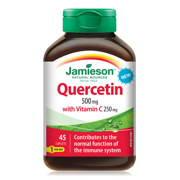 Jamieson Kvercetin 500 mg + Vitamin C 250 mg, tablete (45 tablet)