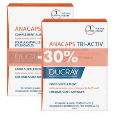 Ducray Anacaps Tri-Activ vitamini (2 x 30 kapsul)