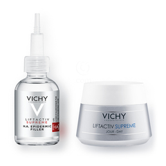 Vichy Liftactiv Supreme, dnevna in nočna rutina za korekcijo gub in čvrstost suhe kože (50 ml + 30 ml)