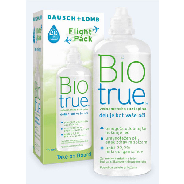Biotrue Flight pack, tekočina za leče (100 ml)