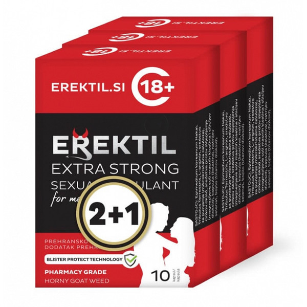 Erektil VonPharma Extra Strong, kapsule (3 x 10 kapsul)