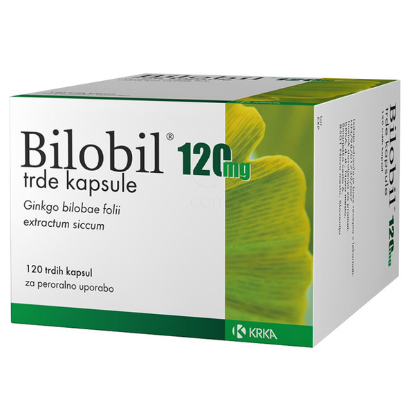 Bilobil 120 mg Krka, trde kapsule (120 kapsul)