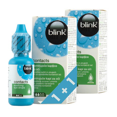 Blink Contacts, kapljice za oči - paket (2 x 10 ml)