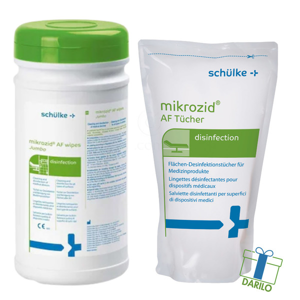 Mikrozid AF, robčki za dezinfekcijo - paket (2 x 150 robčkov)