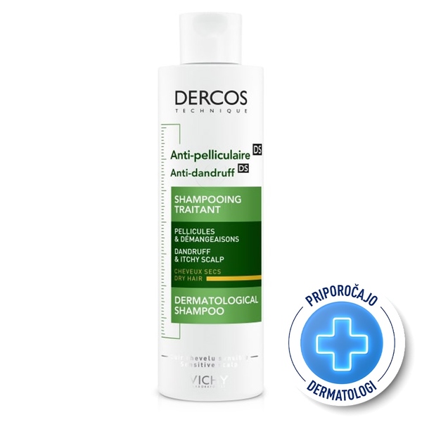 Vichy Dercos šampon proti prhljaju za suho lasišče (200 ml)