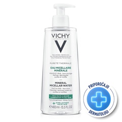 Vichy Purete Thermale, mineralizirana micelarna voda za mešano in mastno kožo (400 ml)