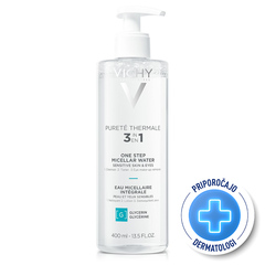 Vichy Purete Thermale, mineralizirana micelarna voda za občutljivo kožo (400 ml)