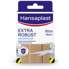 Hansaplast Extra Robust, vodoodporni obliž - 6 x 80 cm (1 m)