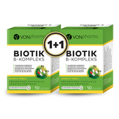 VONpharma Biotik B-kompleks, vegetarijanske kapsule - paket (2 x 10 kapsul)