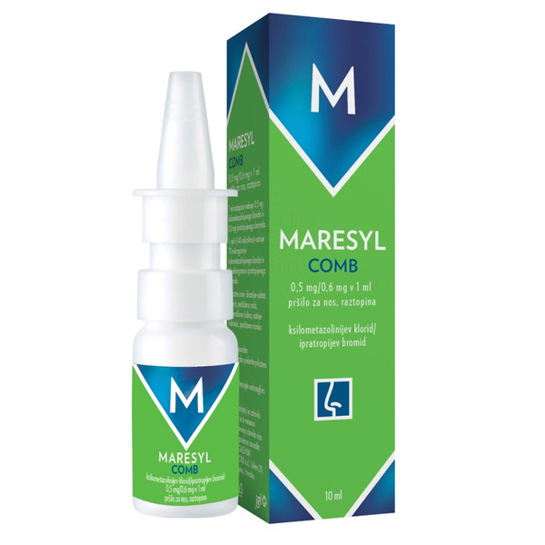 Maresyl Combo 0,5 mg/0,6 mg/ 1 ml, pršilo za nos (10 ml)