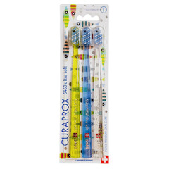 Curaprox CS 5460 Ultra Soft - Summer Fish Edition, zobna ščetka (3 zobne ščetka)
