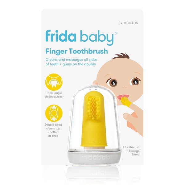 Frida Baby, dvostranska zobna ščetka za na prst (1 ščetka)