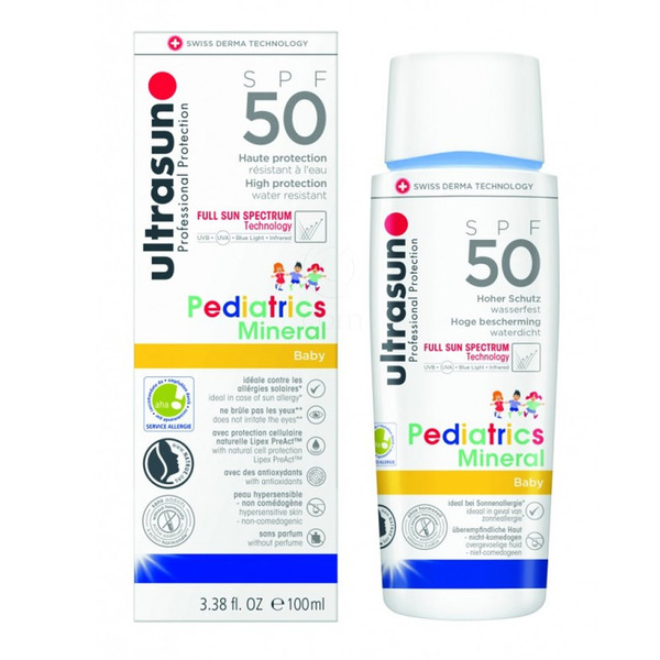 Ultrasun Pediatrics Mineral Baby, krema za zaščito dojenčkove kože - ZF50 (100 ml)