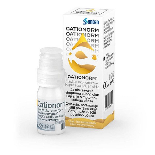 Cationorm Santen, kapljice za oči - emulzija (10 ml)