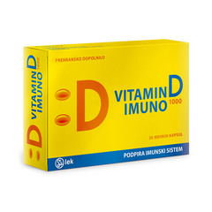 Vitamin D Imuno 1000, mehke kapsule (30 kapsul)
