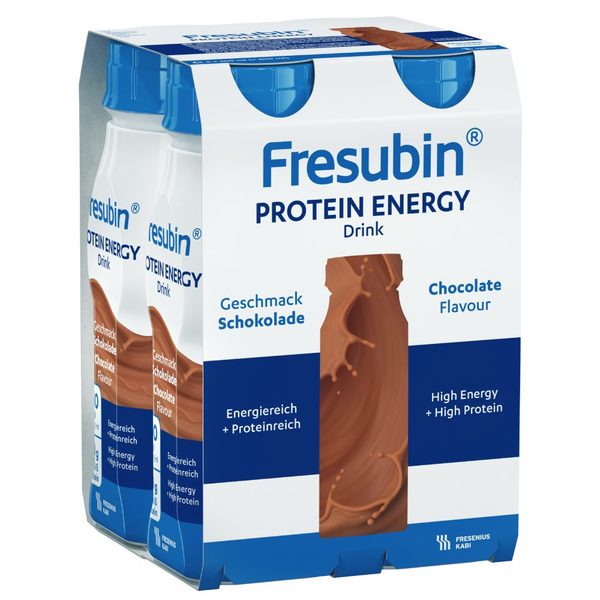 Fresubin Protein Energy Drink, peroralna suspenzija z okusom čokolade (4 x 200 ml)