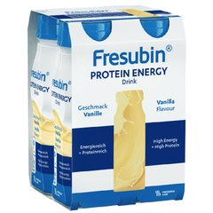 Fresubin Protein Energy Drink, peroralna suspenzija z okusom vanilije (4 x 200 ml)