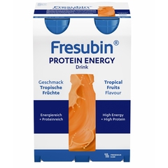 Fresubin Protein Energy Drink, peroralna suspenzija z okusom tropskih sadežev (4 x 200 ml)