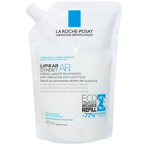 Lipikar Syndet AP+, LRP gel za umivanje telesa - Refill (400 ml)