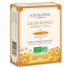 Naturamind matični mleček, acerola in vršički bele jelke, ampule (30 ampul)