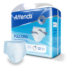Attends Pull-Ons 4, hlačke za zaščito pri srednje težki inkontinenci - velikost L (large) (22 hlačk)