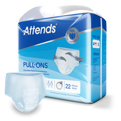 Attends Pull-Ons 4, hlačke za zaščito pri srednje težki inkontinenci - velikost S (22 hlačk)