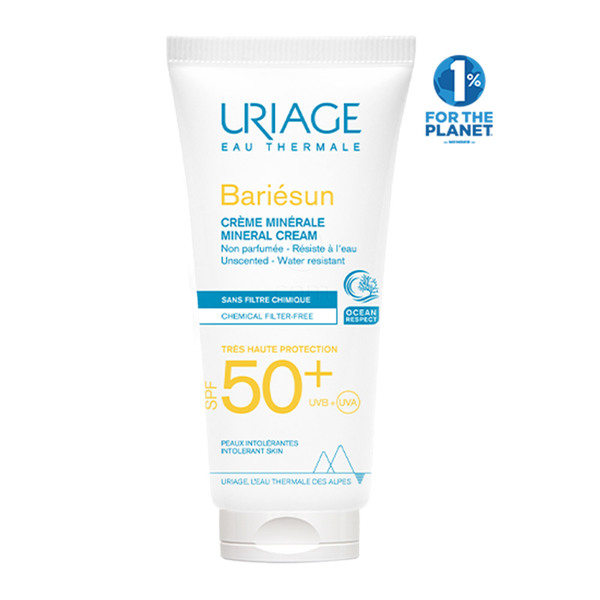 Uriage Bariesun, mineralna krema za zaščito pred soncem - ZF50+ (100 ml)