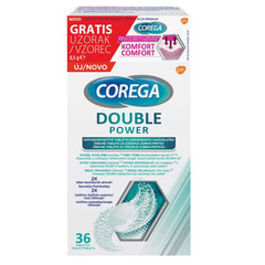 Corega Double Power, tablete za čiščenje zobnih protez (36 tablet)