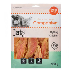 Companion, jerky za pse MONO piščanec (500 g)