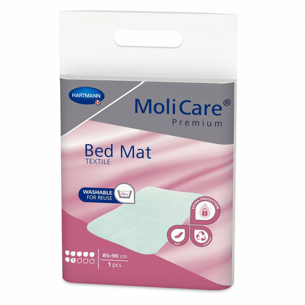 MoliCare Premium Bed Mat Textile, vpojna posteljna podloga - 7 kapljic - 85 x 90 cm (1 kos)