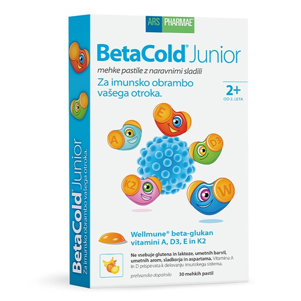 BetaCold Junior Ars Pharmae, mehke pastile za otroke (30 pastil) odpornost