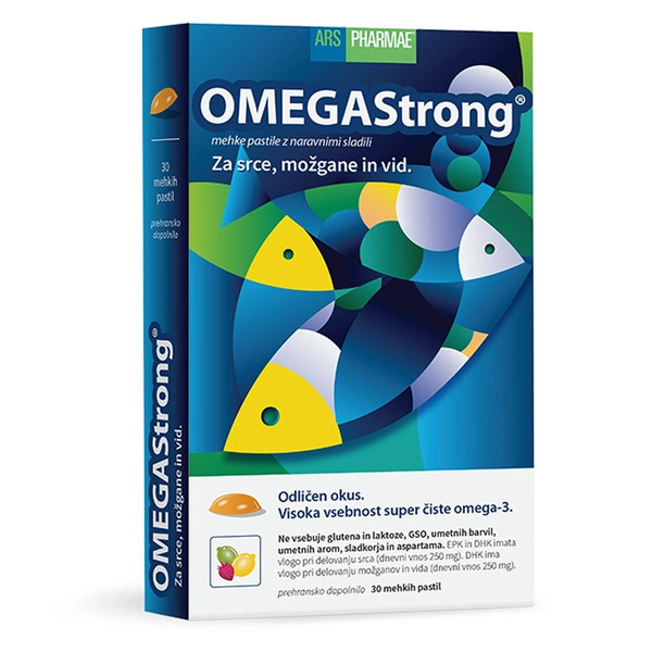 OmegaStrong Ars Pharmae, mehke pastile (30 pastil)