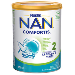 NAN Comfortis 2, nadaljevalno mleko za dojenčke in majhne otroke - od 6 meseca dalje (800 mg)