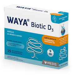 Waya Biotic D3, kapsule za odrasle in otroke (15 kapsul)