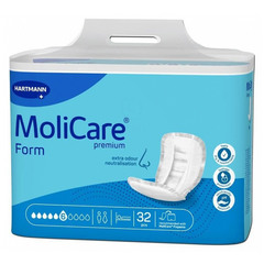 Molicare Premium Form, hlačna predloga za težko in zelo težko inkontinenco - 6 kapljic (32 hlačnih predlog)
