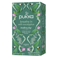 Pukka Breath in with Eucalyptus - Vdihnite z evkaliptusom, čaj - filter vrečke (20 vrečk)