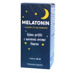 Nutrilab Melatonin, ustno pršilo z naravno aromo limone (30 ml)