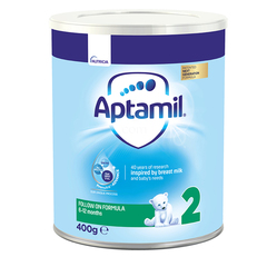 Aptamil 2 Pronutra, nadaljevalno mleko za dojenčke po 6. mesecu starosti (400 g)