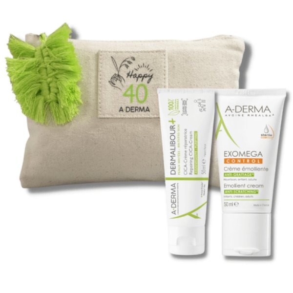 A-Derma Exomega Control, emolientna krema - paket (50 ml + 50 ml)