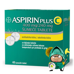 Aspirin plus C 400 mg/240 mg, 40 šumečih tablet