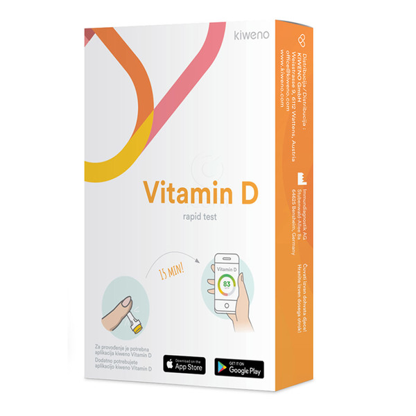 Kiweno Vitamin D, hitri kvantitativni test za samotestiranje (1 test)