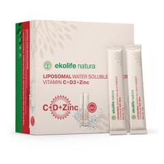 Ekolife Natura liposomski C+D+Cink, prašek - vrečke (21 x 5 g)