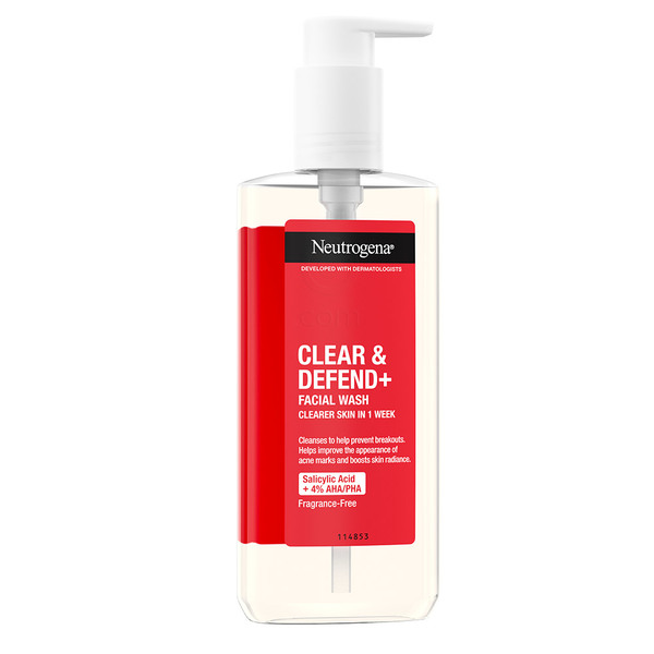 Neutrogena Clear&Defend+, čistilni gel za obraz (200 ml)