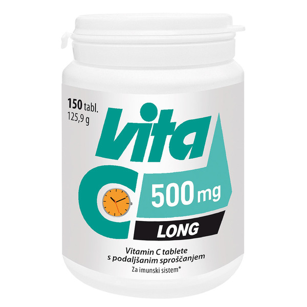 Vita-C 500 mg Long, tablete s podaljšanim sproščanjem (150 tablet)