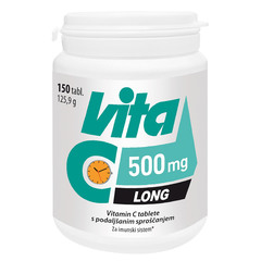 Vita-C 500 mg Long, tablete s podaljšanim sproščanjem (150 tablet)