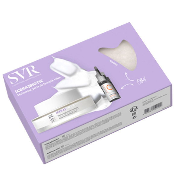 SVR [Cera]Biotic, set - balzam in [C] ANTI-OX serum (50 ml + 10 ml + GUA SHA kamen)