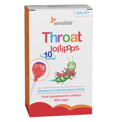 Sensilab Throat Lollipops, lizike za grlo (10 lizik)