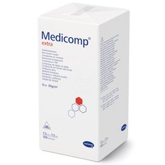 Medicomp Extra, nesterilen zloženec - 7,5 x 7,5 cm (100 zložencev)
