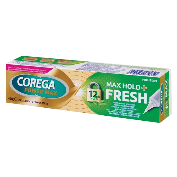 Corega Max Hold + Fresh, pričvrstilna krema za proteze (40 g)