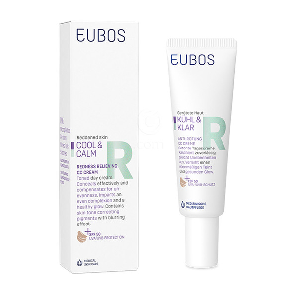 Eubos Cool&Calm, CC krema za nego rdečice - ZF50 (30 ml)